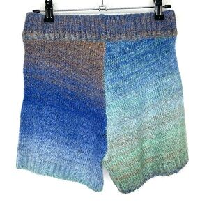 L*Space Zoë Sweater‑Knit Ombre Shorts – Size XS